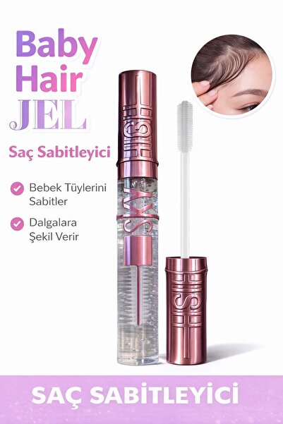 NUNUKO Baby Hair Jel Saç Sabileyici-Bebek Saçlarını Sabitleyen Wax Maskara (YAPIŞKANLIK YAPMAZ)