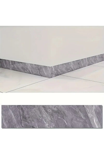MaffStuff Waterproof self-adhesive tape gray marble pattern 60x12 cm for skir...
