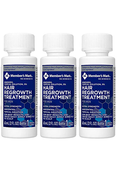Members Mark Member's Mark Μινοξιδίλη 5%, Εφαρμογή 3 Μηνών, Θεραπεία για την ...