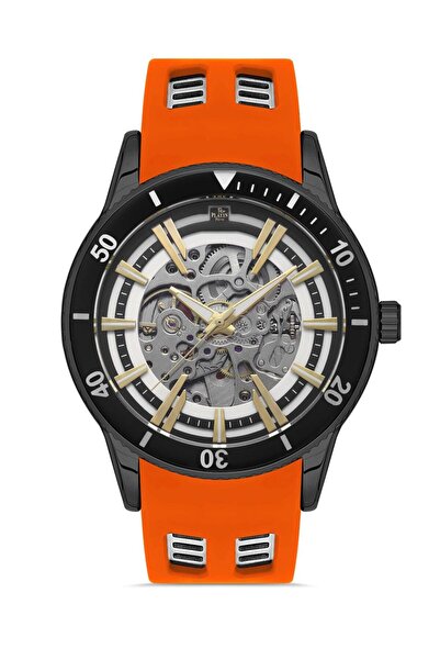 Platin Pierre Sa-Pl-1039Gd-0Zr2 Silicone Cord Automatic Men's Wristwatch