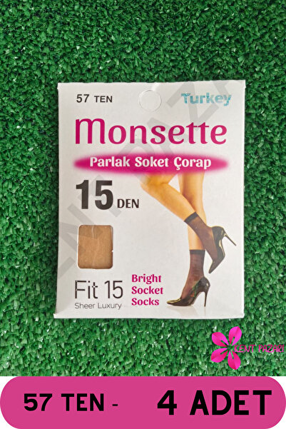 Kent Pazarı Γυαλιστερές γυναικείες κάλτσες 15 Denier Fit Socket