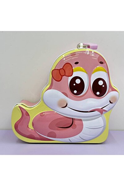 Livava Μεταλλικός Κουμπαράς με Φιγούρα Μωρού Φιδιού - Παιδικό Κουτί Αποταμίευ...