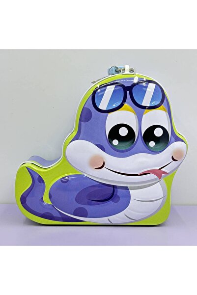 Livava حصالة نقود معدنية على شكل ثعبان للأطفال - صندوق توفير للأطفال مع قفل و...