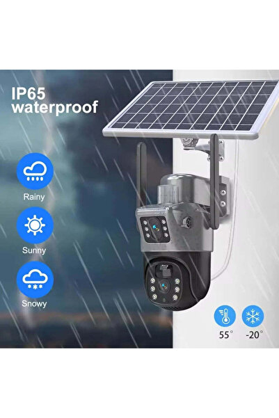 OEM Cameră de supraveghere 4K 6MP cu panou solar și conexiune 4G