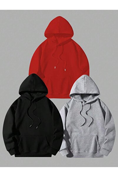 EYAX MODA 3-Pack Hooded Sweatshirt
