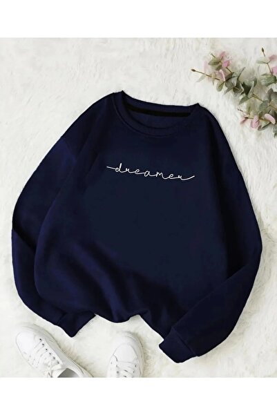 EYAX MODA Women's Dreamer Printed Zero Collar Sweat Eyaxx Sportwear Company