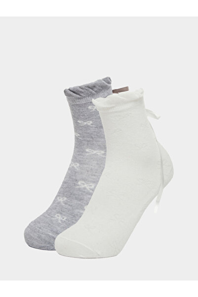 Styli Pack of 2 - Ribbon Detail Socks