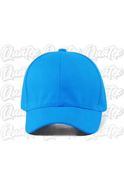QUATEX Basic Plain Cotton Hat - Blue Color 100% Cotton Gabardine Unisex Model...