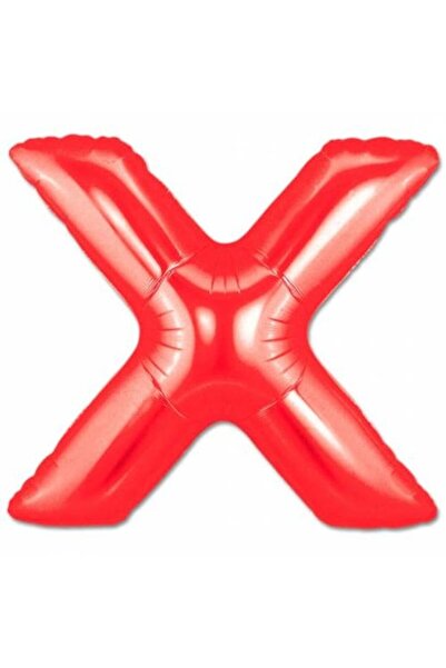 Shop Carnaval Foil Balloon, Letter X, Red Color, 41cm, 1 piece