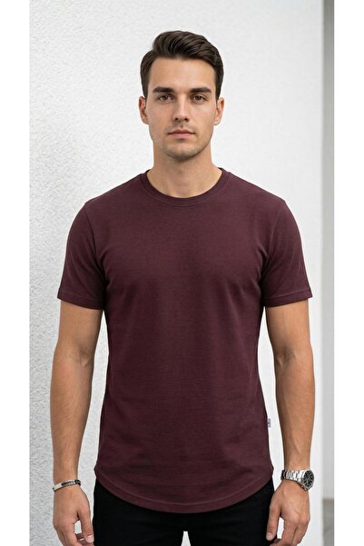 Plus Scorpion Men's Slim Fit Basic T-Shirt, Flexible, Anti-Sweat, Pique Textu...