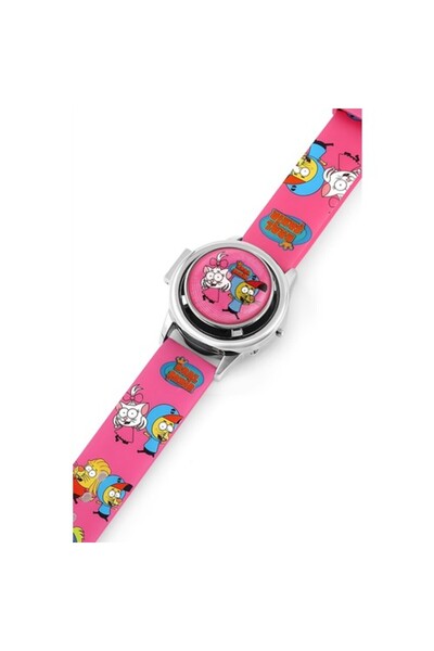MiniFlak Lisanslı Kral Şakir KS5032-5 Pembe Kız Çocuk Kol Saati