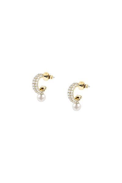 MORELLATO Pearl Earrings, 925 silver, gold, silver crystals, 5mm pearl, SXU53
