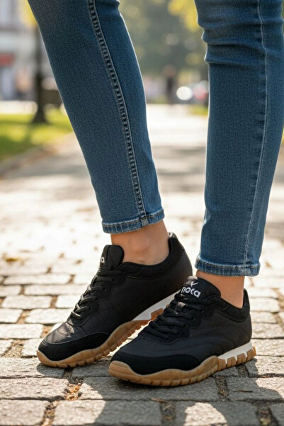 IN-STEP Muxa Unisex Black Sneaker - Lightweight and Flexible Casual Shoes - N...