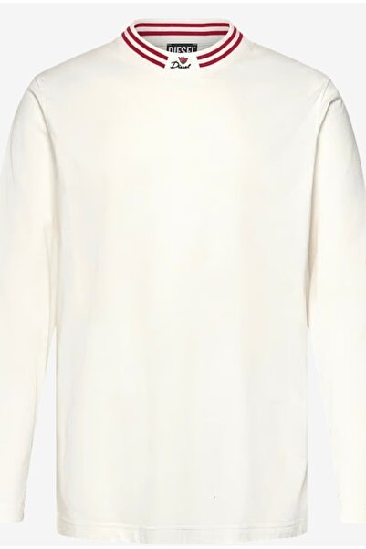 Diesel Tricou Off‑White din Bumbac 100% pentru Bărbați