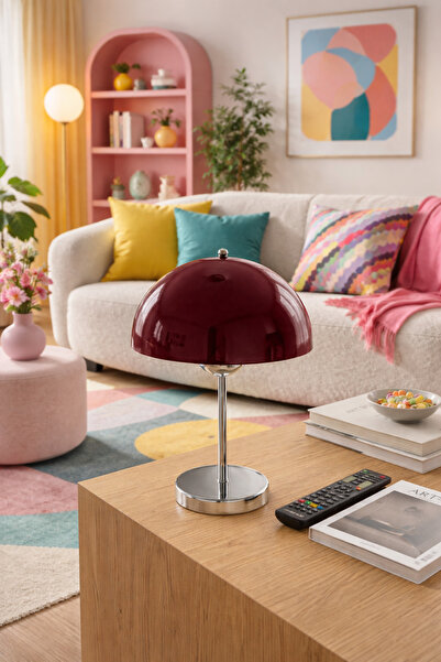 Emg DesiGn Modern Vintage Bohemian Lampshade with Mushroom Lamp Head Night Li...