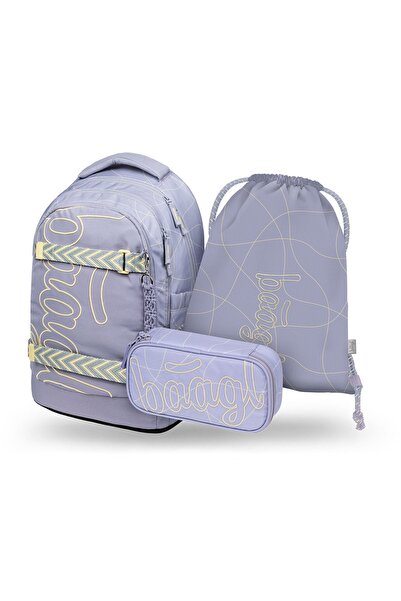 Baagl Set rucsac școlar 3 piese: Rucsac, Penar, Sac, Skate Max Mishmash, fete...