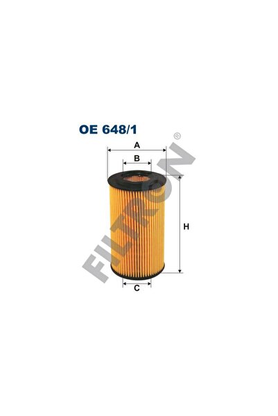Filtron فلتر زيت OE648/1 لسيارات أوبل AST.G و OMEG.B و VEC.B-C و ZAF.A وساب 9...