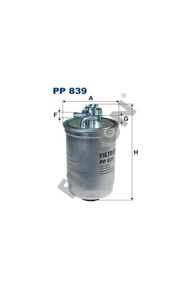 Filtron PP839 VAG GO2-3 JET2 LT PAS PO2 T3 T4 83- فلتر الوقود