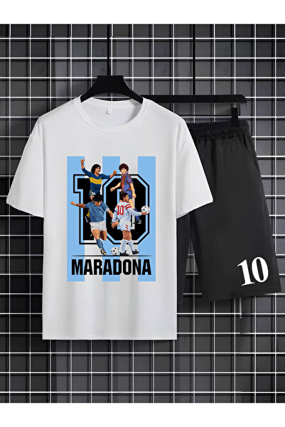MAGORS Maradona Diego Armando Printed 100% Cotton Crewneck Children's T-Shirt...
