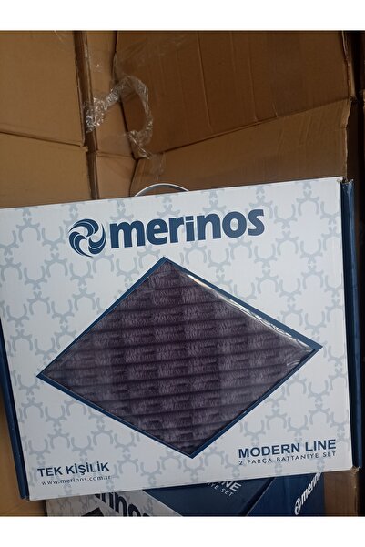 Merinos غطاء سرير مودرن لاين من قطعتين