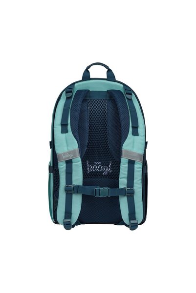 Baagl Set rucsac școlar 3 piese: Rucsac, Penar, Geantă sport, Skate Petrol, băieți, 25L, Verde