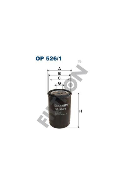 Filtron Op526/1 Vag 100 200 A3 A4 A6 A8 Bo1 Cad2-3 Go3-4-5-6 Jet3-4 Go5-6 Pas...