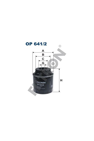 Filtron Op641/2 Vag A1 A3 Cc Cad3 Go5-6 Jet4 Pas Po5 Tiguan 07- Oil Filter