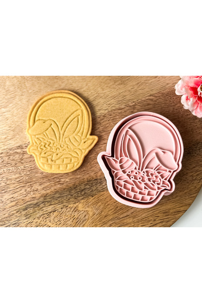 CESTOPİENO Egg Basket with Ears 8X9 cm Dough Sculpting / Cookie / Ceramic / P...