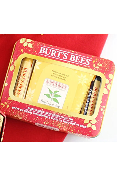 BURT'S Bees Skin Essentials Tin Box and Metal Essentials Pour La Peau Set of 3
