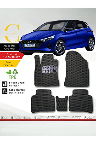 COLONY Hyundai İ20 (2019-2025) ücreli Premium 1.Kalite Eva Paspas Seti Paspas...