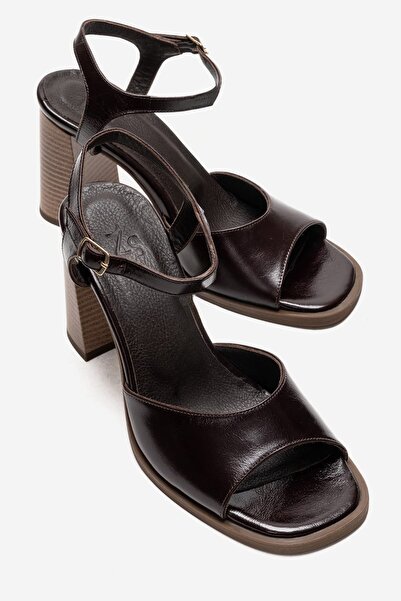 Zeynep Sıradağlı Knady Women's Genuine Leather Sandals Brown