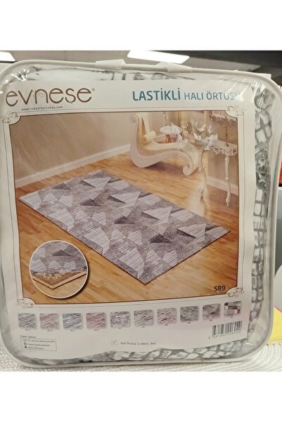 Evneşe 6m2 Lastikli Halı Örtüsü Desenli S89
