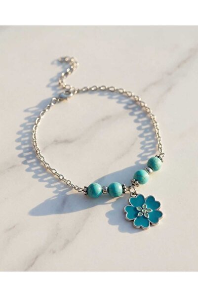 Dodemert Home Blue Floral Chain Foot Jewelry & Anklet