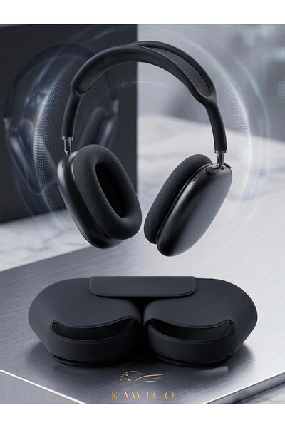 kawigo Air Pods Max Kablosuz 5.0 Mikrofonlu Siyah Bluetooth Kulaklık Android ...