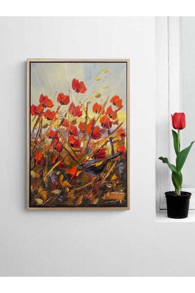 Simurg Sanatevi Mağrur Gelincikler Yağlı Boya Tablosu