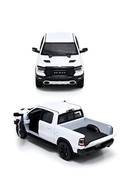 Kinsmart سيارة لعبة معدنية مصبوبة بمقياس 1/46 طراز رام 1500 لعام 2021 تعمل با...