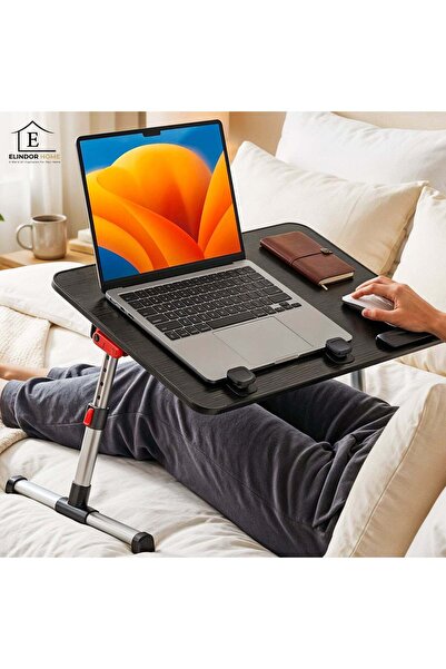 Elindor ®   Αντιολισθητικό Αναδιπλούμενο Τραπέζι Laptop, 4 Γωνίες Κλίσης, 5 Ε...