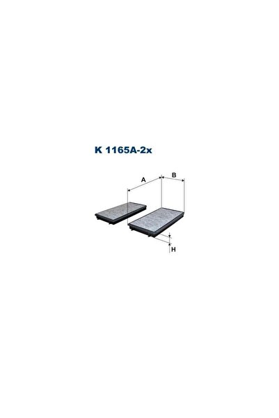 Filtron K1165A-2X Bmw E65 66 Rolls-Royce Phantom 01- K. Polen Filter