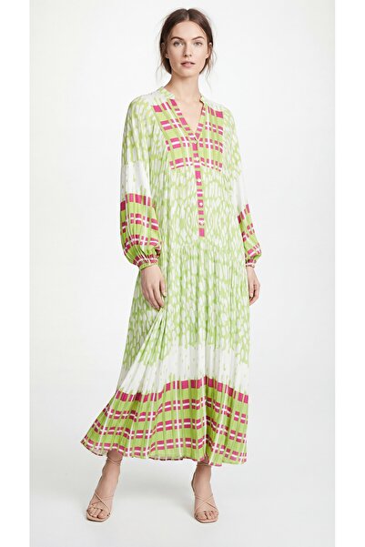 Şeker Portakalım Ethnic Pattern Cotton Viscose Summer Dress Beach Dress