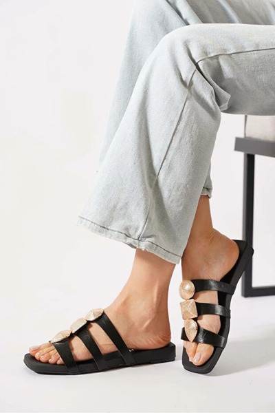 stoneclass Γυναικείες Ορθοπεδικές Παντόφλες με Λεπτομέρεια Πόρπης, Καλοκαιριν...