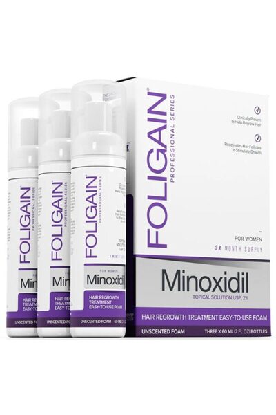 FOLIGAIN Αφρός - Μινοξιδίλη 2%, Εφαρμογή 3 μηνών, Θεραπεία τριχωτού κεφαλής, ...