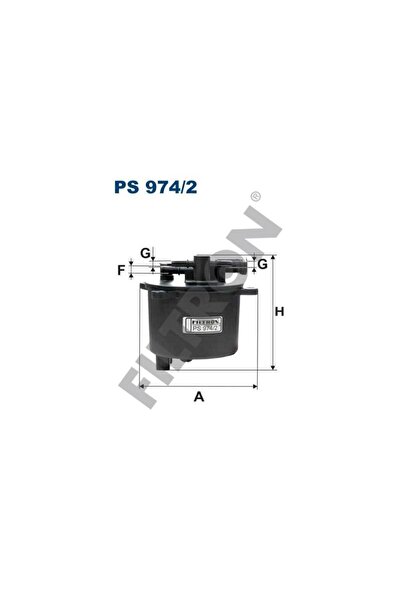 Filtron Ps974/2 Land Sport Free2 Evoque Ford Jaguar Psa Fiat 06- Fuel Filter