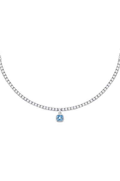 MORELLATO Tesori necklace, 925 silver, rhodium plated, zirconia crystals, cha...