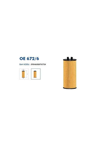 Filtron Oe672/6 Bmw F39 44 45 46 48 14- Oil Filter