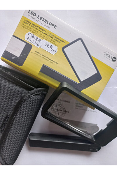 SwitchON Reading magnifier with LED and sturdy acrylic lens