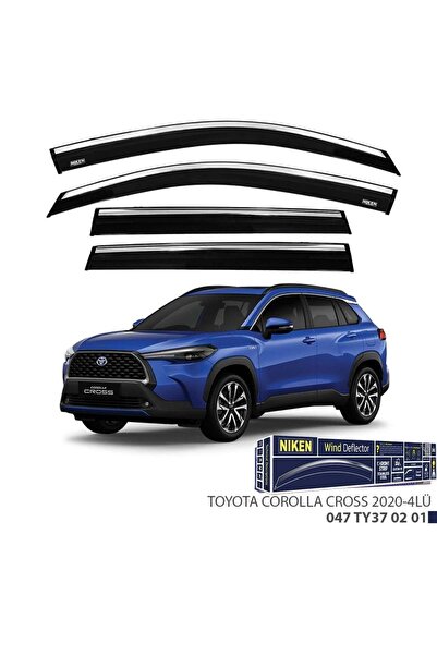 Niken Toyota Corolla Cross Cam Rüzgarlığı Kromlu 2020- 4'Lü