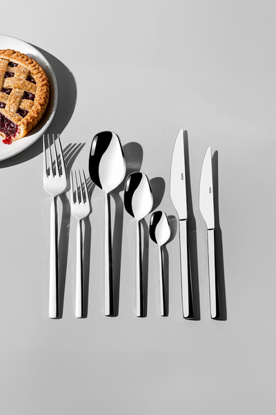 Nehir Lorenzo Sade 12-Person 84-Piece Boxed Cutlery Set