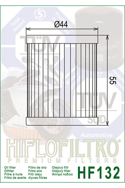 HIFLO FILTRO Filtru Ulei HF132 Hiflofiltro Arctic Cat , Beta , Suzuki