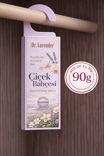 Dr.Lavender Dolap Sabunu Çiçek Bahçesi 3’lü Set – Floral Kokulu Dolap & Gardı...