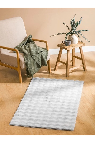 LC Waikiki LCW HOME Gri Pelüş Halı 80x150 Cm